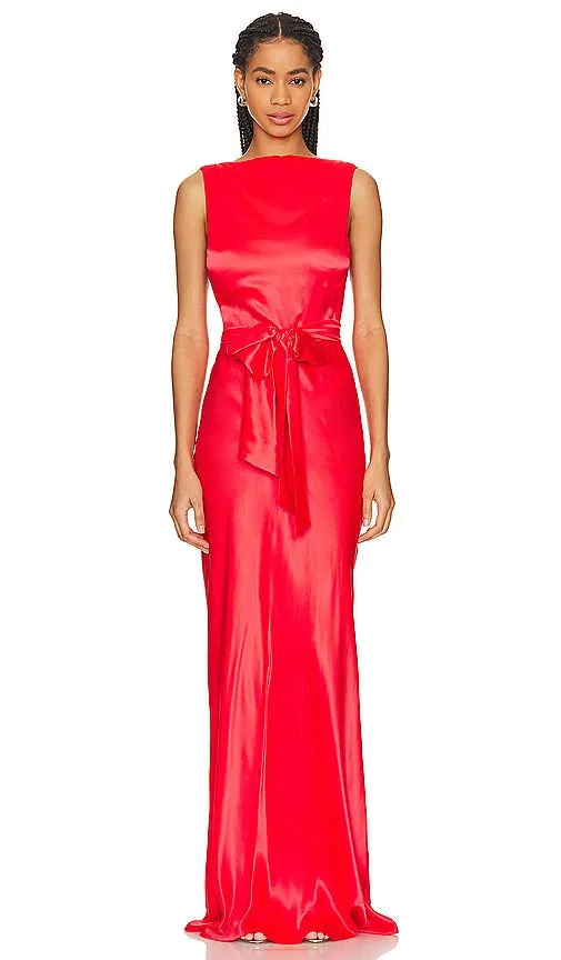 Amanda Uprichard Rosemary Maxi Dress in Red