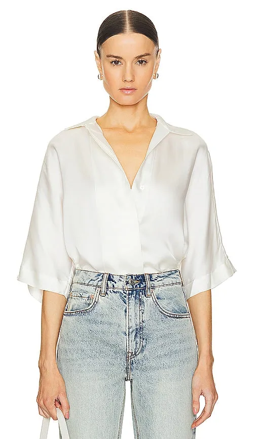 ANINE BING Julia Shirt in Ivory