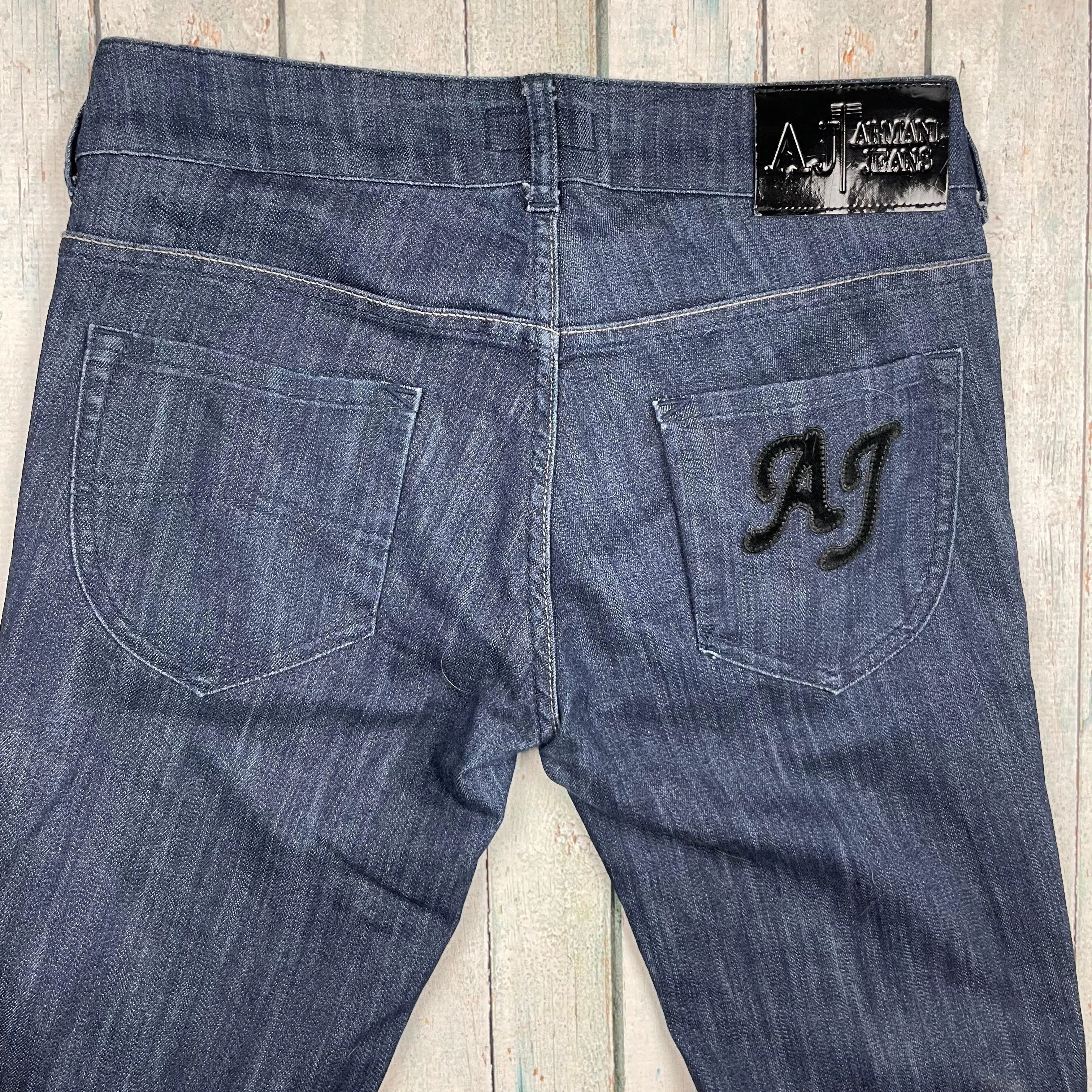 Armani Jeans AJ Slim Straight 'Indigo 09' Stretch Jeans -Size 27
