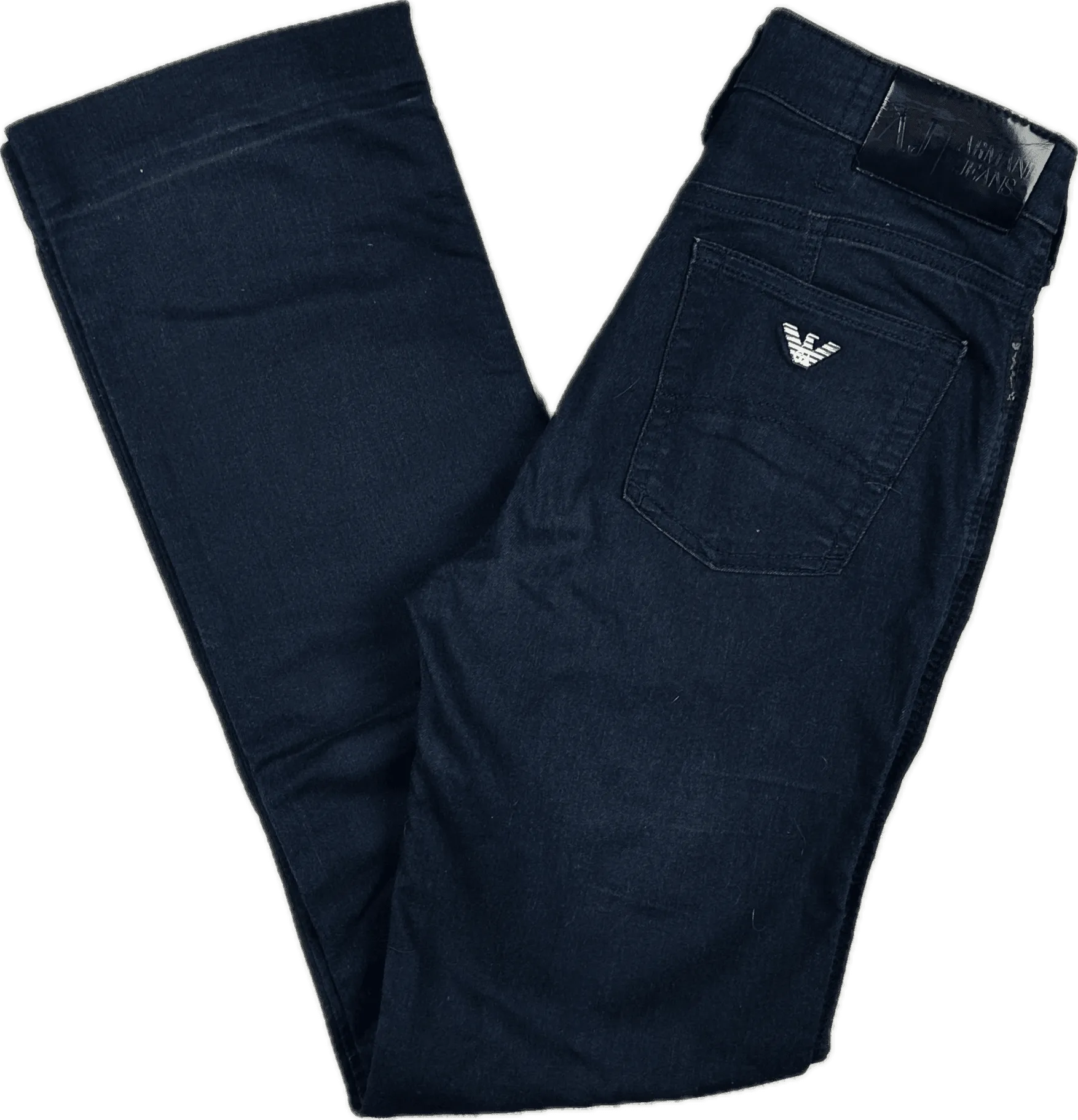 Armani Jeans  Slim Straight Navy Stretch Jeans -Size 27