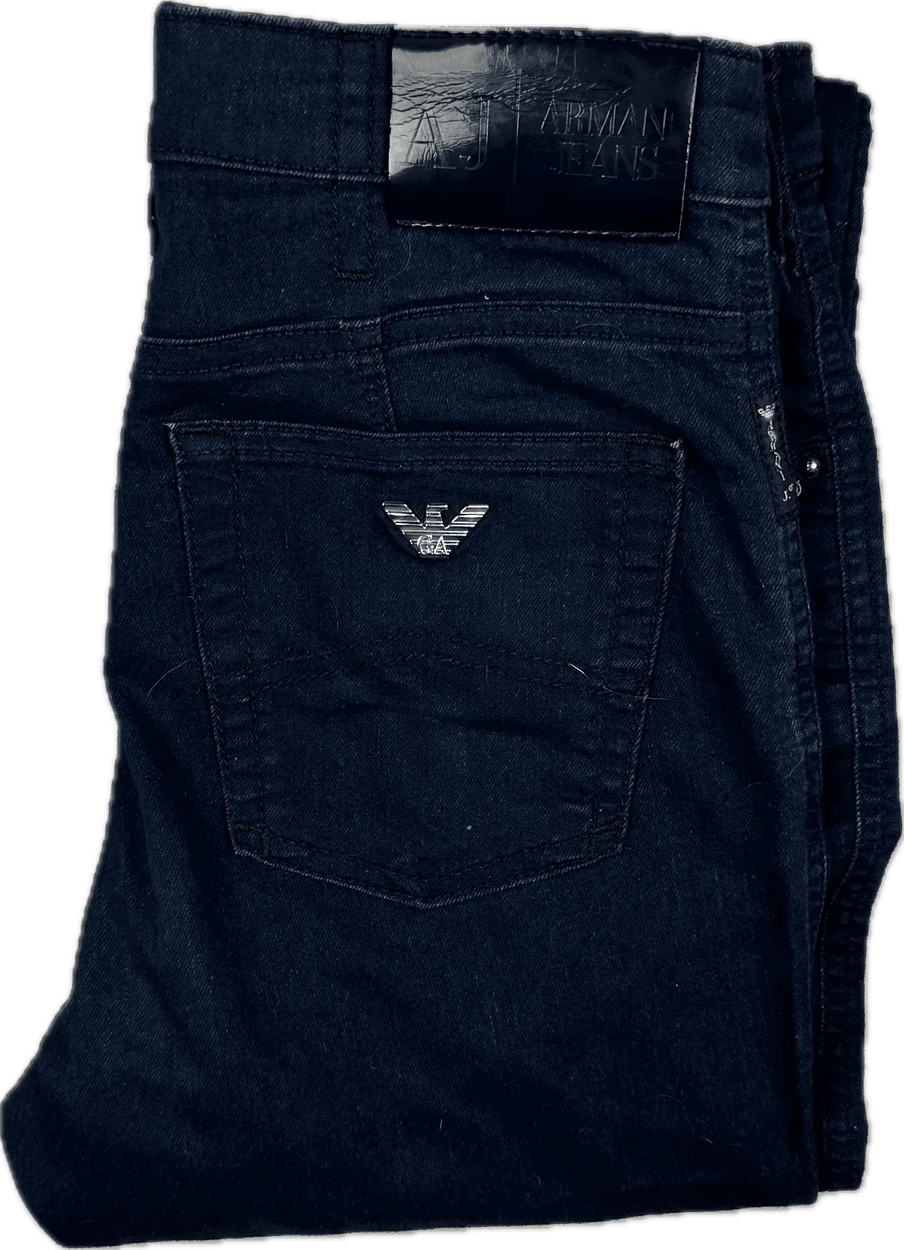 Armani Jeans  Slim Straight Navy Stretch Jeans -Size 27