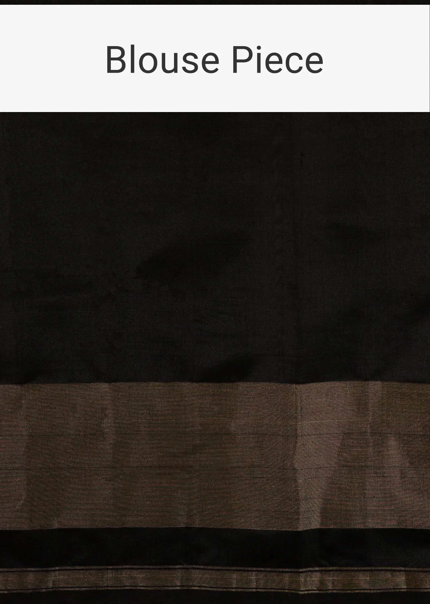 Bright Moss Green & Black Saree In Pure Silk Tissue With Ikat Weave & Zari Patola Work