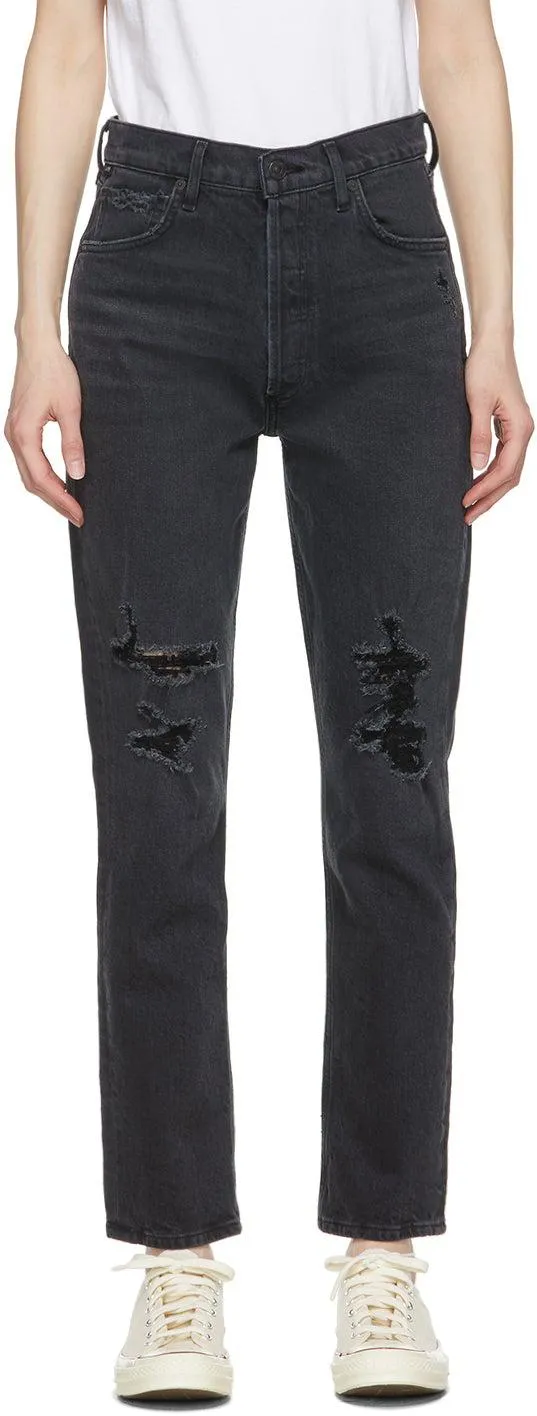 Citizens of Humanity Black High-Rise Charlotte Jeans
