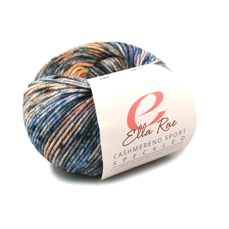 Ella Rae Cashmereno Sport Speckled Merino Cashmere Knitting Yarn