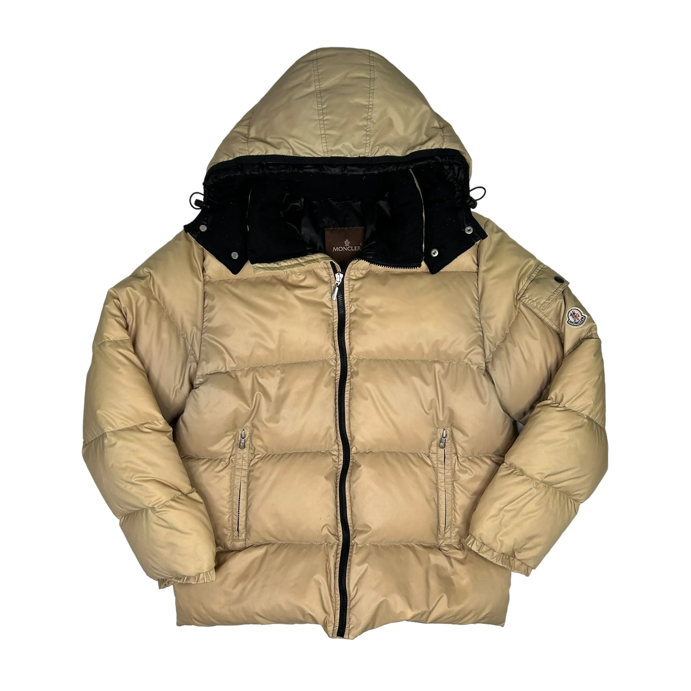 MONCLER BEIGE BAZILLE DOWN JACKET
