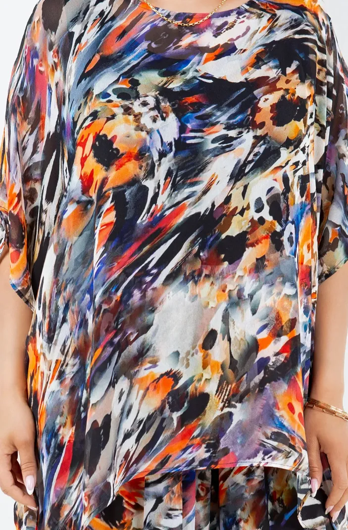 See Me Now! Top & Palazzo Pants Set Boho Hippie Chic Resort Wear Sml-3X 