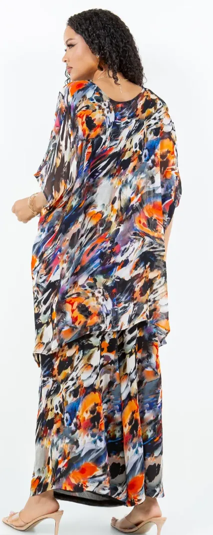 See Me Now! Top & Palazzo Pants Set Boho Hippie Chic Resort Wear Sml-3X 