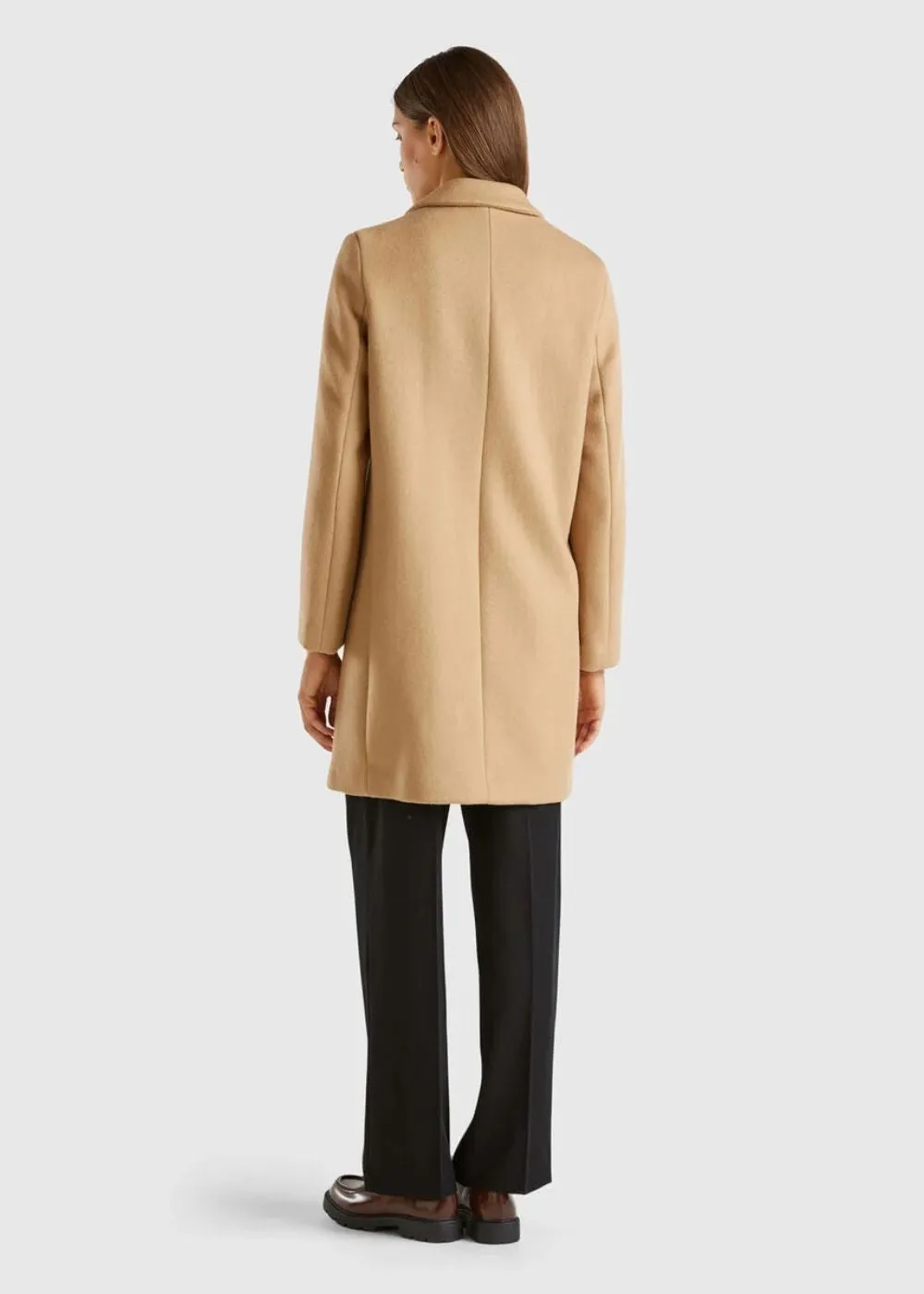 Short Coat In Wool Blend Cloth