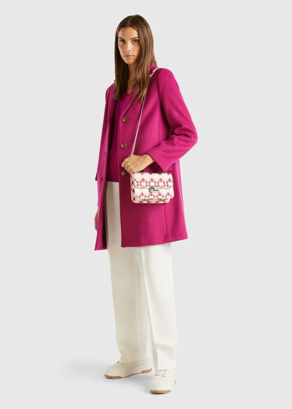 Short Coat In Wool Blend Cloth