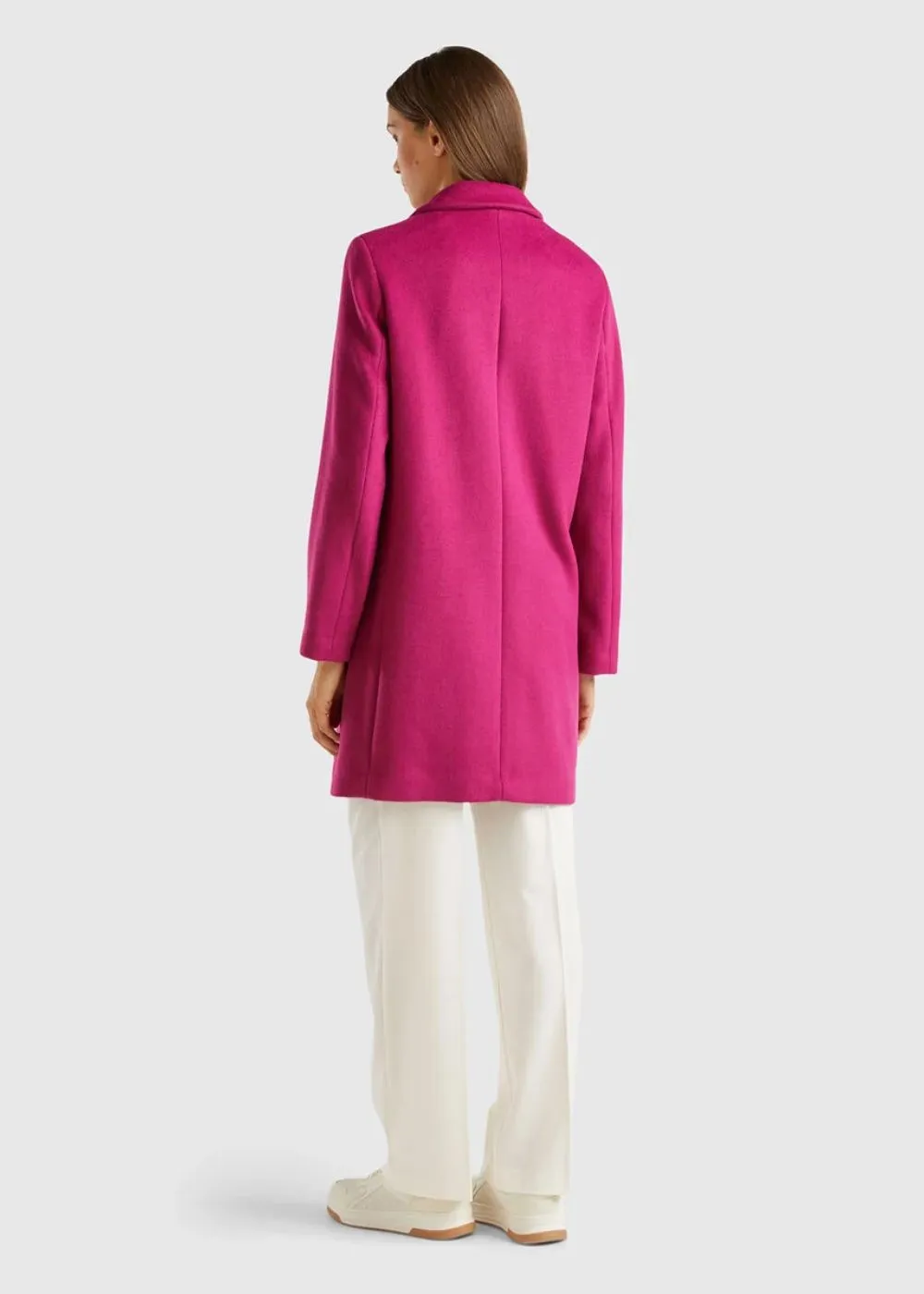 Short Coat In Wool Blend Cloth