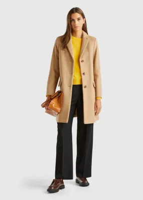 Short Coat In Wool Blend Cloth