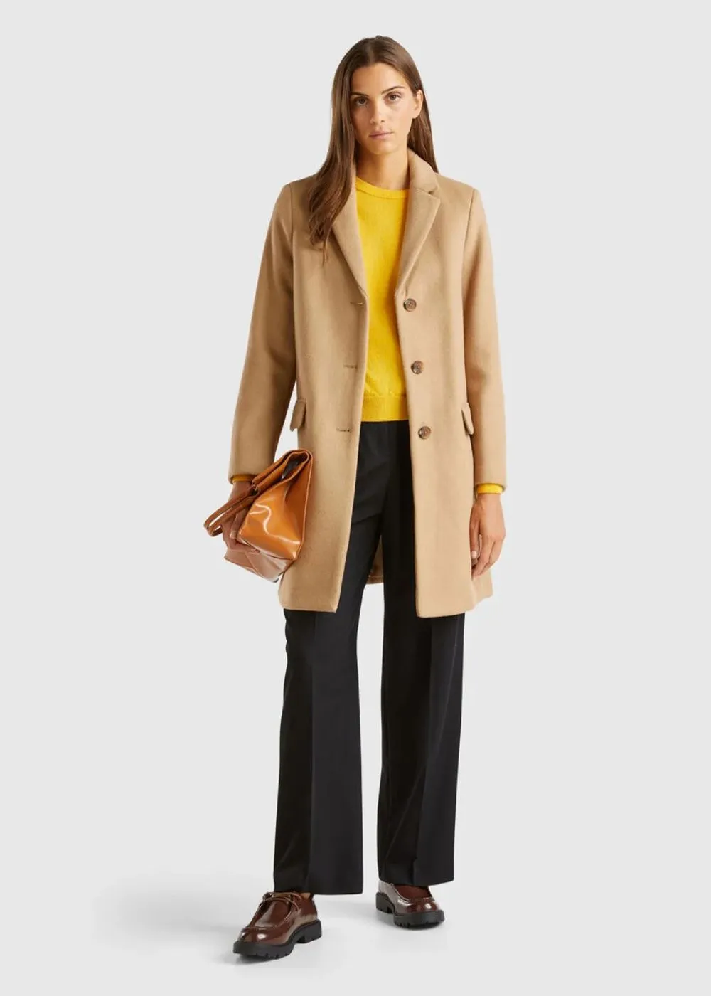 Short Coat In Wool Blend Cloth