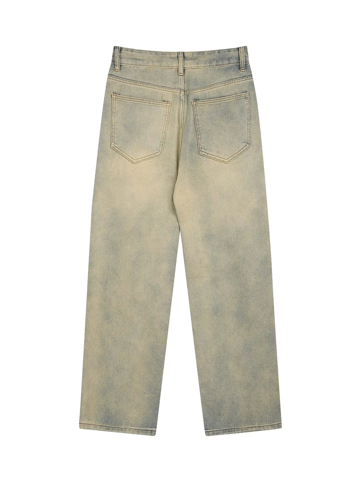 Sneakerhill American Embroidered Straight-leg Jeans - 1651