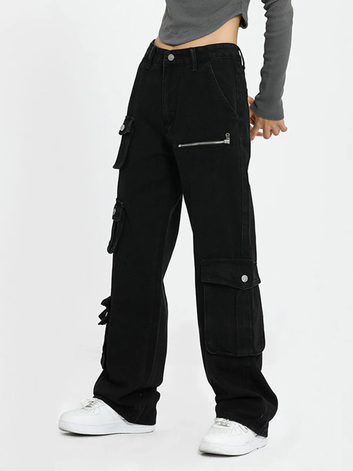 Sneakerhill American Multi-Pocket Work Pants - 1659