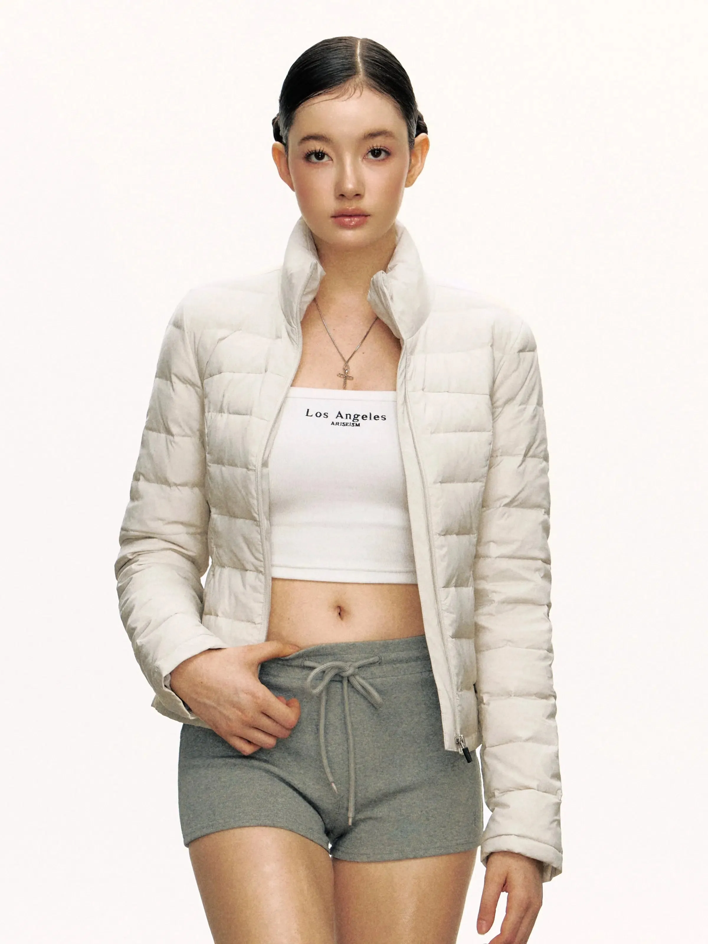 Stand Collar Light Short Down Jacket